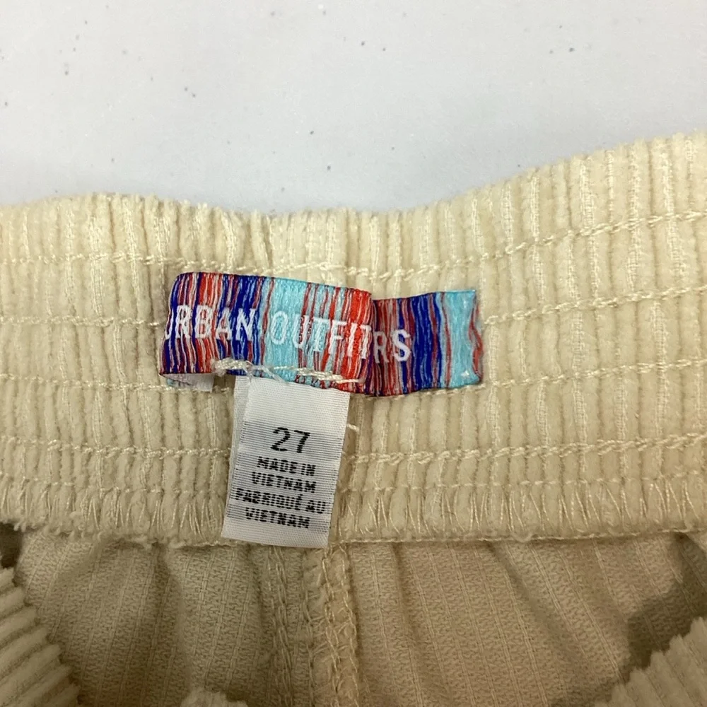 Urban Outfitters Color Block Corduroy Retro Shorts in Yellow Size 27 NEW!